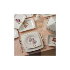 Karaca Fine Pearl Revive 62 Stück Black Pearl Geschirrset/Tafelservice für 12 Personen Multıfarben New