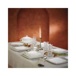 Karaca Fine Pearl Trove 62-teiliges Dinner-Set für 12 Personen Multıfarben