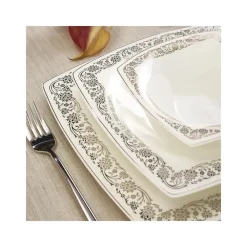 Karaca Fine Pearl Trove 62-teiliges Dinner-Set für 12 Personen Multıfarben