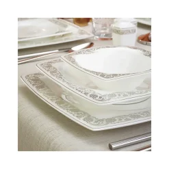 Karaca Fine Pearl Trove 62-teiliges Dinner-Set für 12 Personen Multıfarben