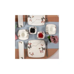 Karaca Fine Pearl Unique 26 Pieces Pearl Breakfast and Serveware Set Square, for 6 Person Multıcolor Discount