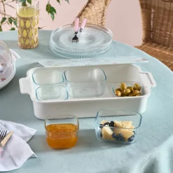 Karaca Fleur 8-teiliges Frühstücksset, Mehrfarbig Discount