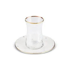 Karaca Fleur 12-Teiliges 6-Personen Tee-Set Gold New