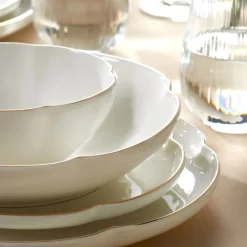 Karaca Flora Porzellan Geschirrset, 6 Personen,24-teiliges Gold Best