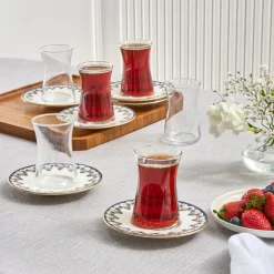 Karaca Florus 12-teiliges Teeservice für 6 Personen Multıcolor
