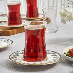 Karaca Florus 12-teiliges Teeservice für 6 Personen Multıcolor