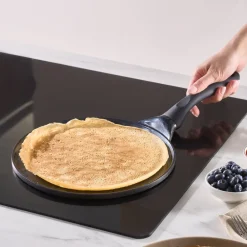 Karaca Fluffy Antihaft-Induktionspfanne mit Keramikbeschichtung für Crêpes und Pfannkuchen, 26 cm, schwarz Outlet
