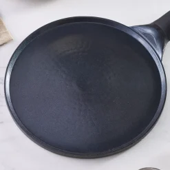 Karaca Fluffy Antihaft-Induktionspfanne mit Keramikbeschichtung für Crêpes und Pfannkuchen, 26 cm, schwarz Outlet