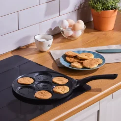 Karaca Fluffy Antihaft-Pfannkuchenpfanne mit Induktionskeramikbeschichtung, 26 cm, schwarz Outlet