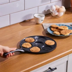 Karaca Fluffy Antihaft-Pfannkuchenpfanne mit Induktionskeramikbeschichtung, 26 cm, schwarz Outlet