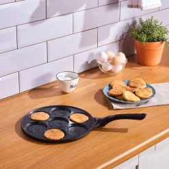 Karaca Fluffy Antihaft-Pfannkuchenpfanne mit Induktionskeramikbeschichtung, 26 cm, schwarz Outlet