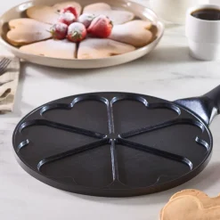Karaca Fluffy Love Antihaft-Pfannkuchenpfanne mit Induktionskeramikbeschichtung, 26 cm, schwarz Clearance