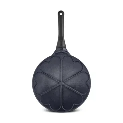 Karaca Fluffy Love Antihaft-Pfannkuchenpfanne mit Induktionskeramikbeschichtung, 26 cm, schwarz Clearance