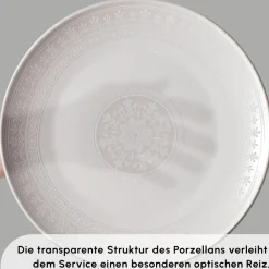 Karaca Forever Bone Arte 53-Teiliges 12-Personen Geschirrset Weıß01 Outlet