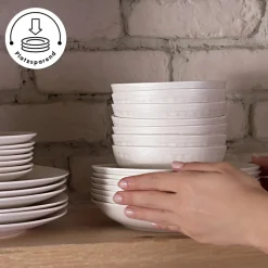 Karaca Forever Bone Arte 53-Teiliges 12-Personen Geschirrset Weıß01 Outlet