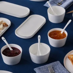Karaca Forever Bone Bomo 22-teiliges Frühstücksset für 6 Personen – Platin Best