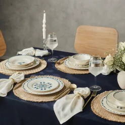 Karaca Forever Bone China Iznik 24-teiliges Tafelservice für 6 Personen, Mehrfarbig Clearance