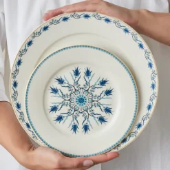 Karaca Forever Bone China Iznik 24-teiliges Tafelservice für 6 Personen, Mehrfarbig Clearance