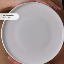 Karaca Forever Bone Fika 22-Teiliges 6-Personen Frühstücksset Beyaz New