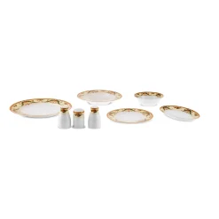 Karaca Forever Bone Orlando 53-teiliges Tafelservice für 12 Personen Multıcolor Sale
