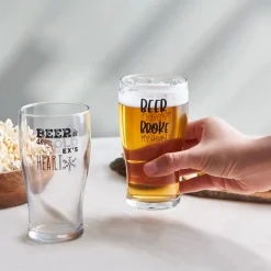 Karaca Fritz Bierglas-Set 2 Stück, 454 ml Farblös Sale