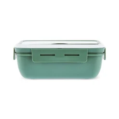 Karaca Fusca Lunchbox mit Gabel und Löffel Grün Discount