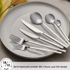 Karaca Gale Elegance 12-Personen 84-Teiliges Besteckset Platın Best