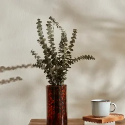 Karaca Gemusterte Vase, 20 cm Bronze01