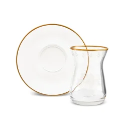 Karaca Gent 12-teiliges Teeservice für 6 Personen Gold Discount