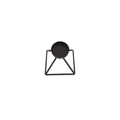Karaca Geometri Kerzenständer Schwarz 13 cm x 13 cm Schwarz01 Online