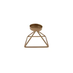 Karaca Geometrie Kerzenständer 13 cm x 13 cm Gold