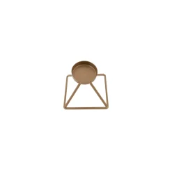 Karaca Geometrie Kerzenständer 13 cm x 13 cm Gold