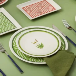Karaca Giardino Porzellan 18 Teile für 6 Personen Frühstücks-/Service-Set Multıfarben New
