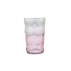 Karaca Glacier Getränke Glas, Rot Grün, 383 ml Rot02 Outlet
