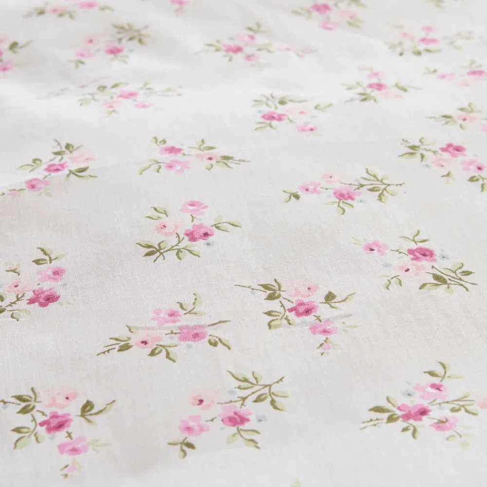 Karaca Glen Doppel Bettwäscheset 100% Baumwolle Rosa 200x220 Cm Pınk
