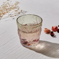 Karaca Gletscherwasser Glas, Rot Grün, 287 ml Rot02 Outlet