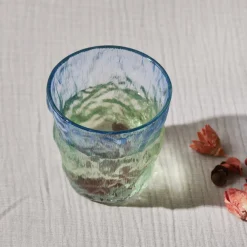 Karaca Gletscherwasser Glas, Blau Grün, 287 ml Blau01 Best
