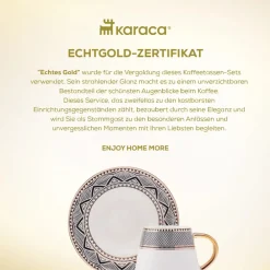 Karaca Globe Kaffeeservice für 6 Personen Schwarz01