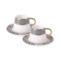 Karaca Globe Set mit 2 Kaffeetassen Schwarz01 Clearance