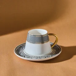 Karaca Globe Set mit 2 Kaffeetassen Schwarz01 Clearance