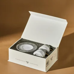 Karaca Globe Set mit 2 Kaffeetassen Schwarz01 Clearance