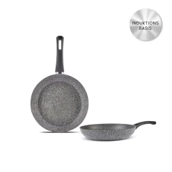 Karaca Gris Biogranit Pfannenset, 2 Teilig Grau02 Hot