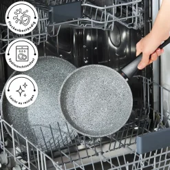 Karaca Gris Biogranit Pfannenset, 2 Teilig Grau02 Hot