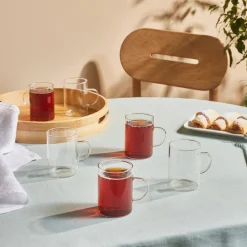 Karaca Guido 6-teiliges Set Glasteetassen, 200 ml Klar Online
