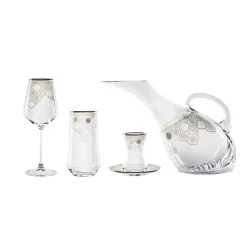 Karaca Hailey Glas-Set,49-teilig Gold Best