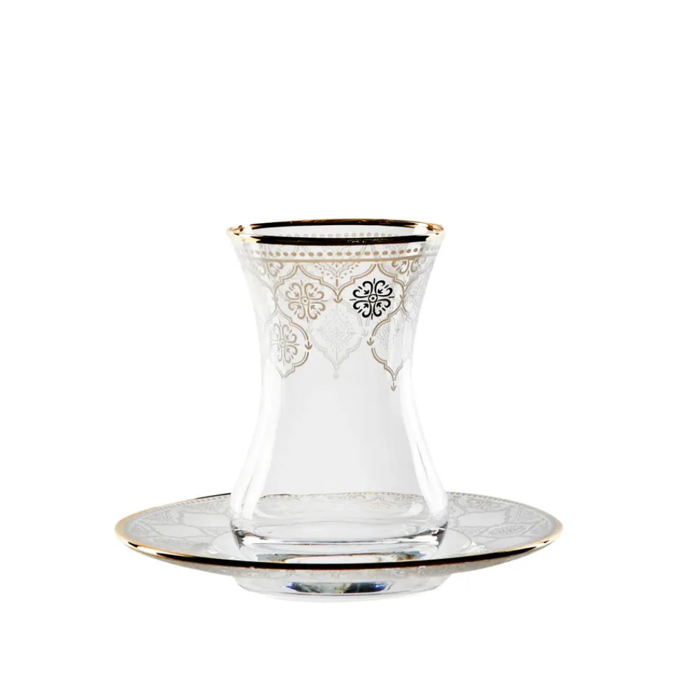 Karaca Hailey Glas-Set,49-teilig Gold Best