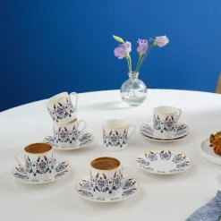 Karaca Haliç Tassen-Set für 6 Personen, 80 ml Multıfarben Hot