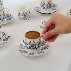 Karaca Haliç Tassen-Set für 6 Personen, 80 ml Multıfarben Hot