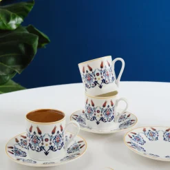 Karaca Haliç Tassen-Set für 6 Personen, 80 ml Multıfarben Hot