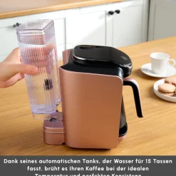 Karaca Hatır Aqua Wassertank Automatische Türkische Kaffeemaschine Rose Gold New